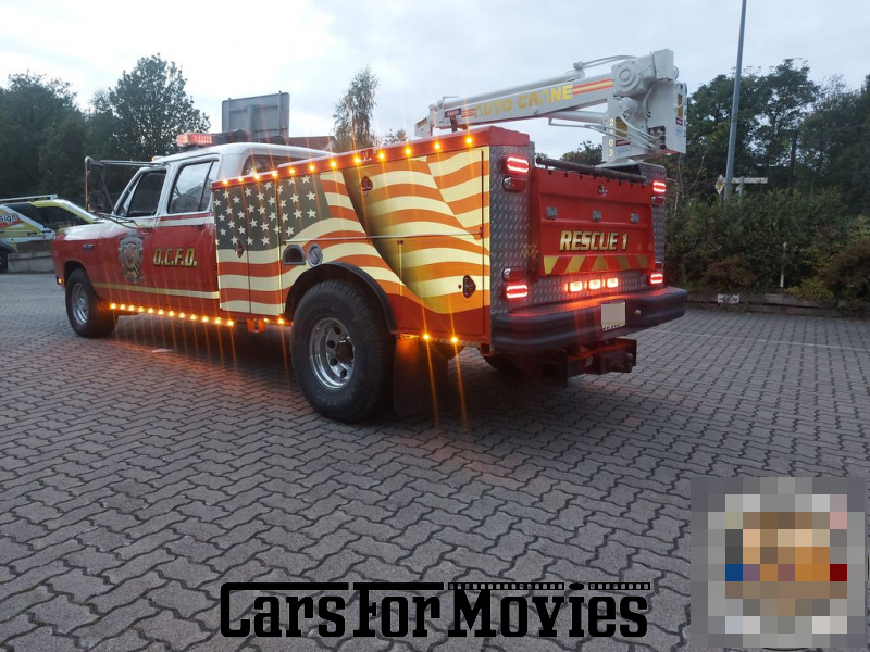 CarsForMovies | Dodge D350 Fire Truck 1985 USA Rot Schwarz Einsatzfahrzeug Feuerwehrfahrzeug West Rheinland-Pfalz 7127 showcar hiphop